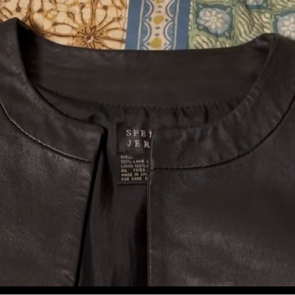 Spenser Jeremy 100% Lamb leather blk jacket, 12, NWOT. - Picture 6 of 11